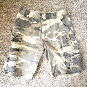 Mens Carbon Cargo Shorts